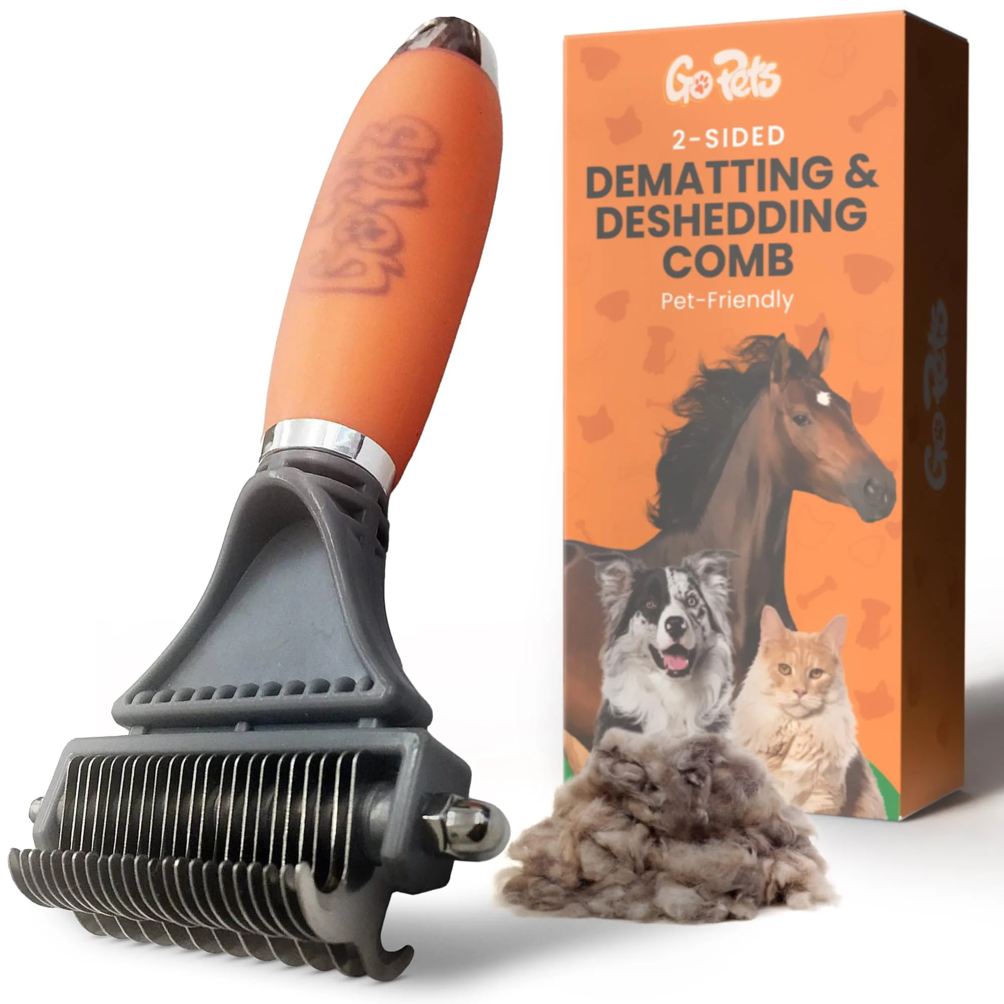 GoPets pet grooming rake