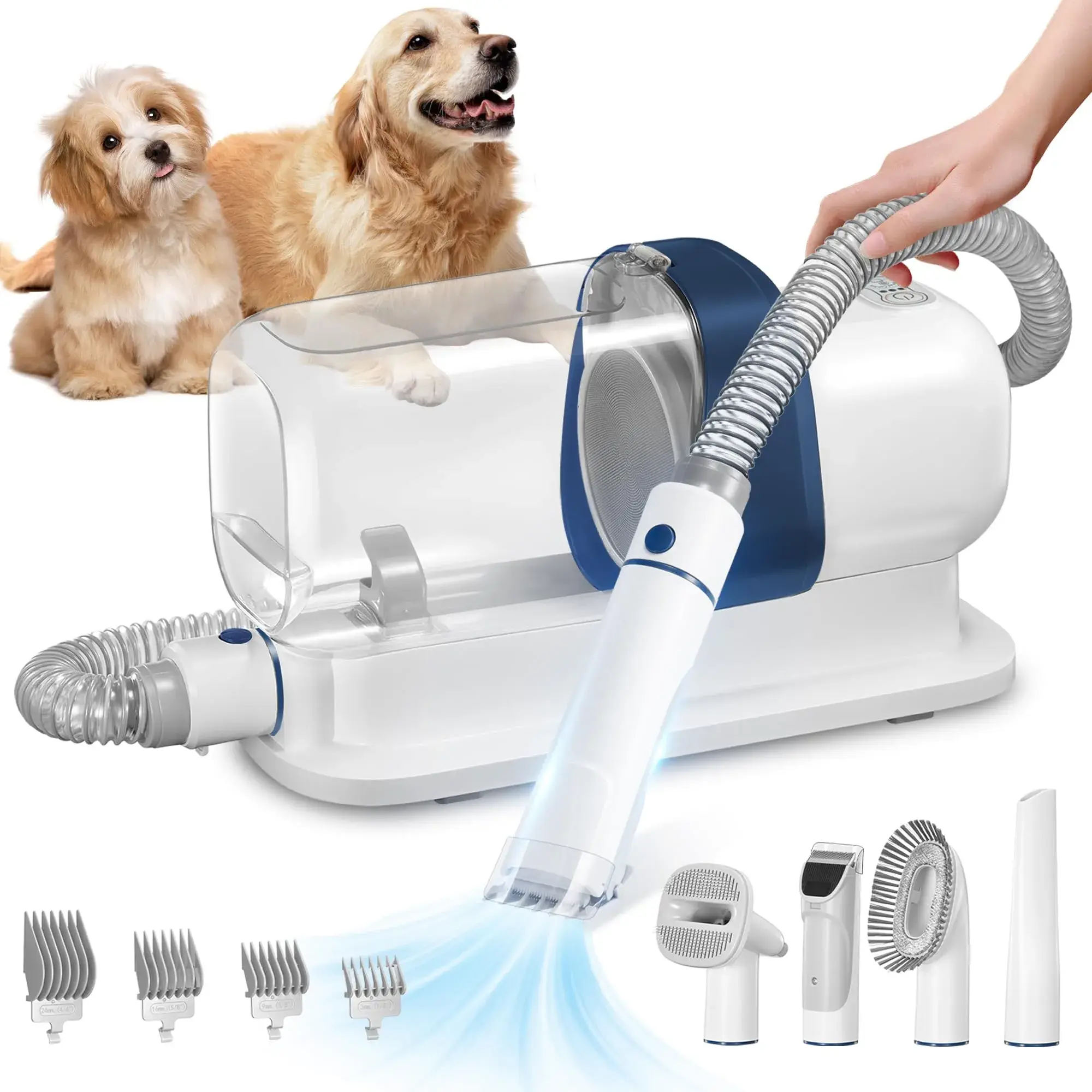 Patpet dog grooming vacuum kit image 2