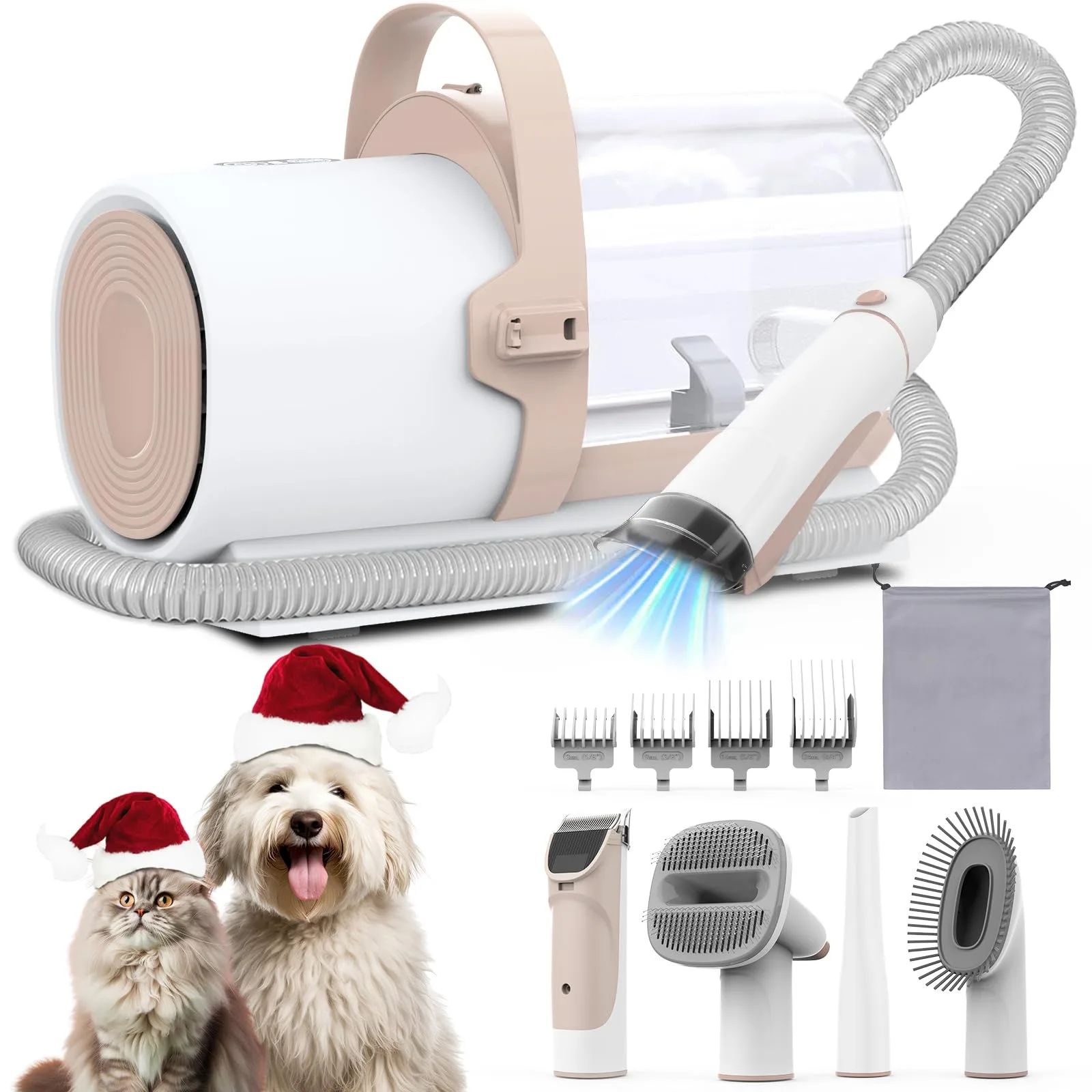 Patpet dog grooming vacuum kit image 3