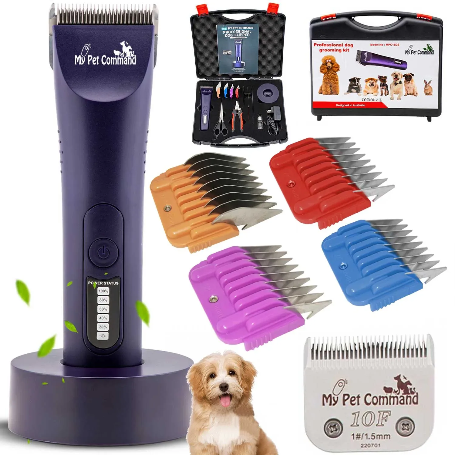 Patpet pet clipper brush set